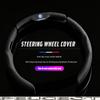 Car Steering Wheel Cover Breathable and Anti Slip Leather Handle Cover For VW Jetta Golf Passat Polo GTI Tiguan Arteon Hub Cap