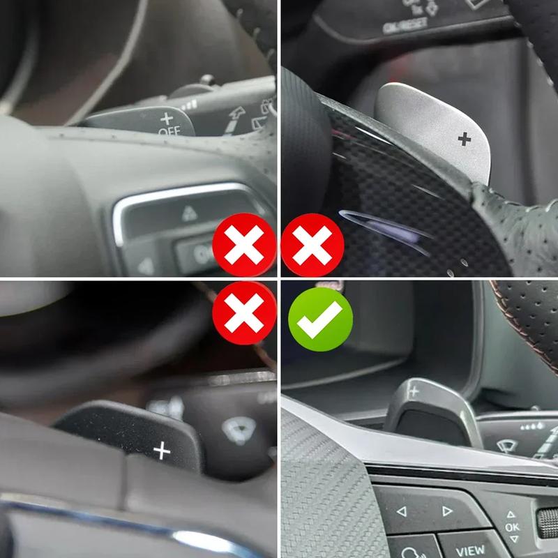 2pcs Car Steering Wheel Shift Paddle For Cupra For Cupra FOR Ateca For Cupra FOR Formentor 21-25 Carbon Fiber Black Carbon Fiber