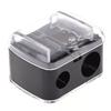 Plastic Double-Hole Pencil Sharpener For Eyeliner Eyebrow Pencil Student Girls Precision Lipstick Cosmetic Pencil Sharpener Tool