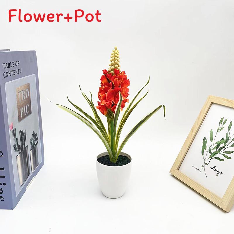 Künstliche Hyacinthus Orientalis L Blume Pflanze mit Samt-Finish für Heimdeko und Foto-Requisiten