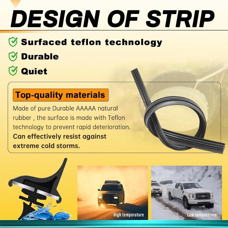 2PCS 26-inch to 16-inch windshield wiper blades, original quality high-quality four-season wiper blades, stable and silent