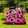 1PC Betty Boop, Classic Cartoon Outdoor Blanket Lightweight Flannel, Soft & Warm, All-Season Use for Sofa, Outdoor, Camping, Living Room, Office40