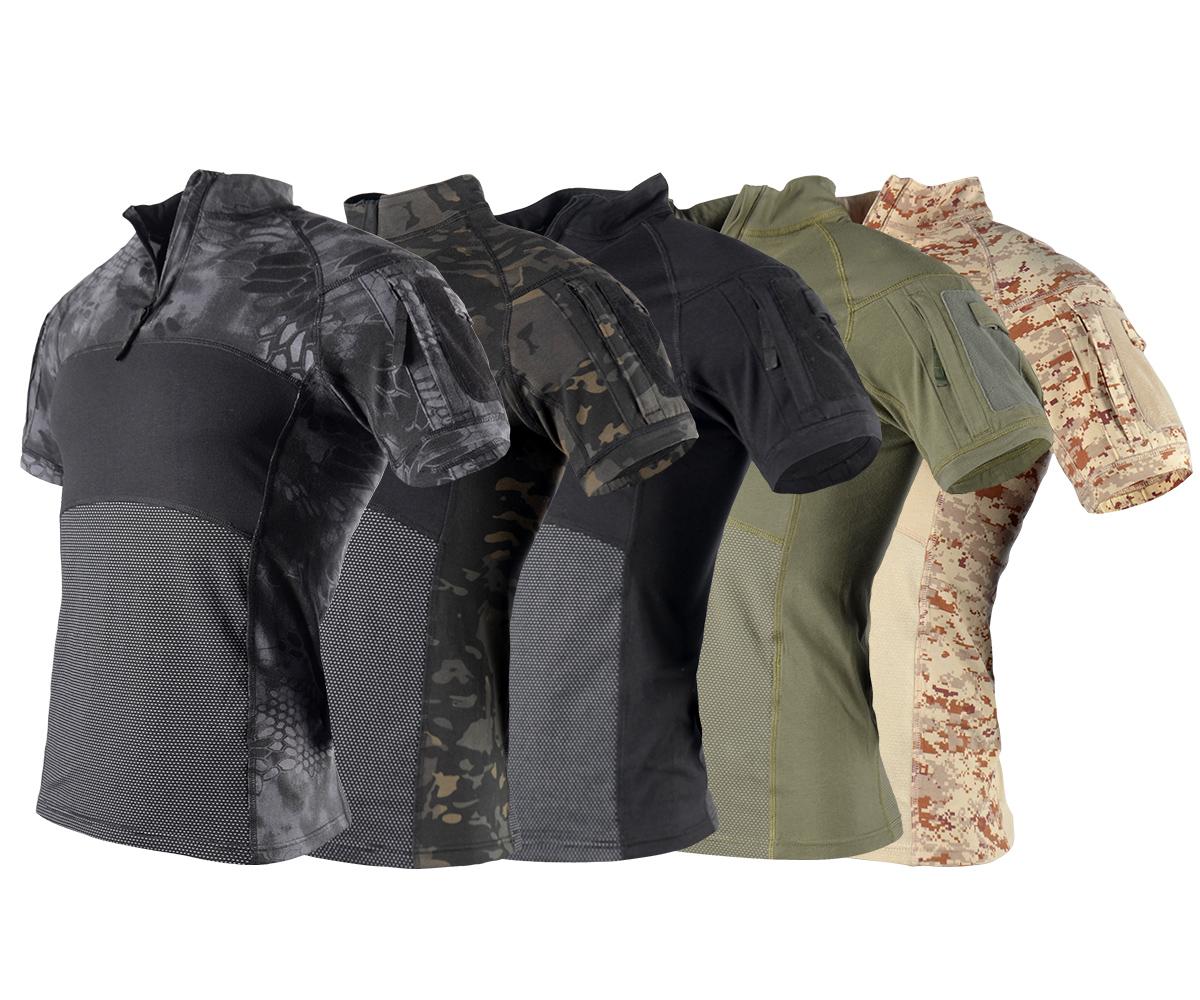 

Бавовняна бойова сорочка для армійських чоловіків з м’яким в’язаним верхом 3XL