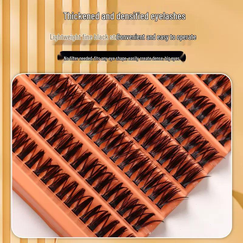 European & American Cluster Eyelashes: 30p-100p Natural Thick False Lashes
