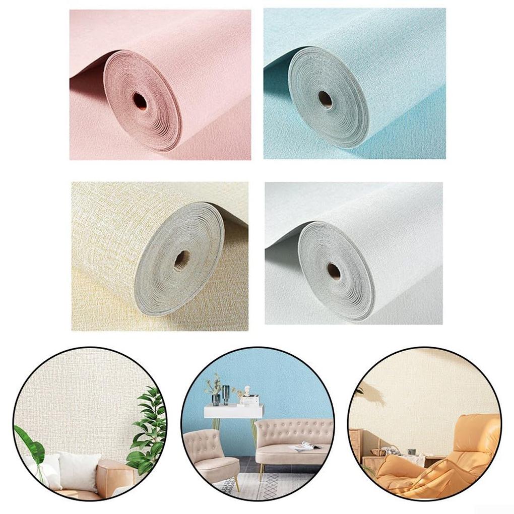 Textured Self Adhesive Wallpaper Plain Wallpaper Roll For Walls Wallpaper Roll Soundproof
