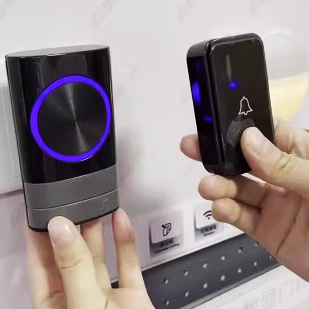 Intelligent Wireless Doorbell IP44 Waterproof Home Security Alarm Welcome Door Bells Two Way Talk Doorbell for Home