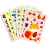 6 Sheets/Pack Big-Eyed Animal Cartoon Puzzle Face-Changing Sticker Squirrel Giraffe Fun Handmade Collage