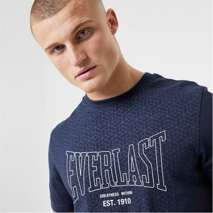 Everlast Blue Men's Geo T-shirt, Size XXL