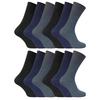 Sock Snob 12 Pairs Men's Plain Cotton Socks | Socks Without Elastic