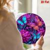 Butterfly and Purple Flower Wall Art, 2D Decorative Canvas Print for Home Decoration