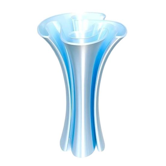 Eco Friendly PLA Vase Modern 3D Printed Vase, Artistic Flower Elegant Living Room Decoration Table Centerpiece for Artificial Plants, Fresh