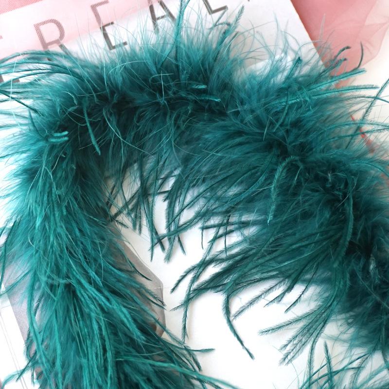 Special Offer White Black Ostrich Feather Top Latin Dance Clothes Pajamas Nightgown Diy Decorative Clothing Accessories
