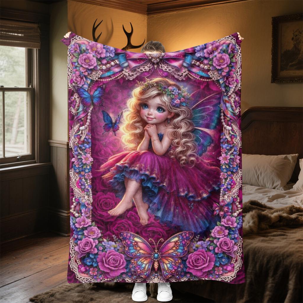 Magical Unicorn Fantasy Throw Soft Comfortable All Seasons Blanket Perfect Gift Couch Office Nap Outdoor Travel Blanket