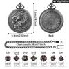 Extra-Large Retro Dragon Fire Pocket Watch Case with DND RPG Dice for Board Games