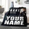 Name Custom Drake Print Flannel Blanket High Quality Warm Comfortable Cover for All Seasons Perfect for Gifts Home Decor