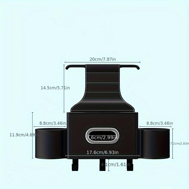 Multi-Functional Car Storage Series Backrest Bag Large Capacity Soft Felt Hanging Seat Organizer