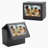HIYQIN Photo Storage Box for Instax Instant Film Inch Fujifilm Cheki Wide Wide Picture Display Black Wide/Polaroid Now+/I-Type/OneStep2 3.5x4.3