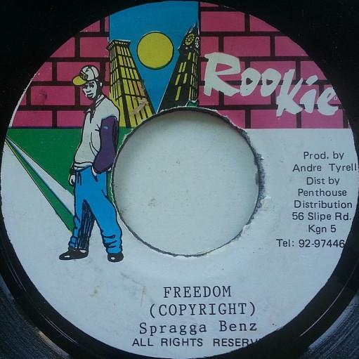 

7inch Record SPRAGGA BENZ - Freedom NONE Rookie Jamaica Reggae, Ska & Dub Used