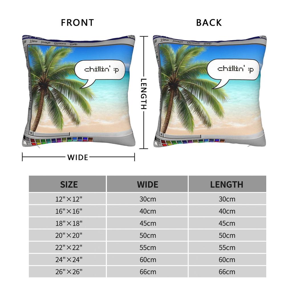Frutiger Aero Computer Retro Digital Square Pillowcases Polyester Bed Car Cushion Case Cute Decor Pillowcase 45*45