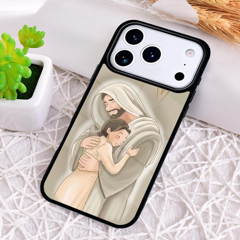 Jesus Couple Amen Cruz Amor Phone Case for iPhone 17 Air 16 15 11 12 14 13 Pro Max Shockproof Cover