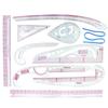 French Curve Ruler Soft Patchwork Ruler Measure Tailor Drawing Template DIY Fabric Cutting Measuring Ruler Sewing Tool Kits