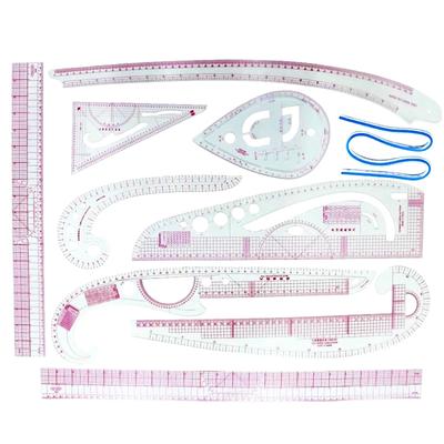 French Curve Ruler Soft Patchwork Ruler Measure Tailor Drawing Template DIY Fabric Cutting Measuring Ruler Sewing Tool Kits