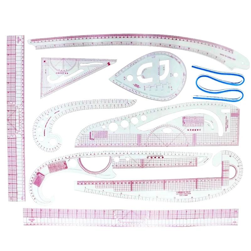 French Curve Ruler Soft Patchwork Ruler Measure Tailor Drawing Template DIY Fabric Cutting Measuring Ruler Sewing Tool Kits