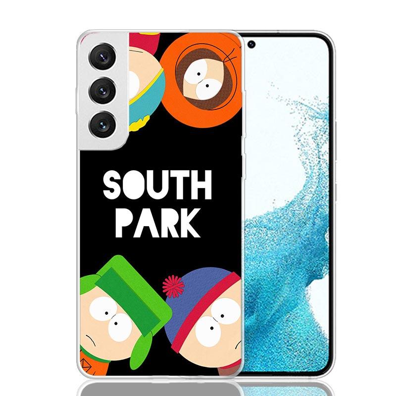 

Cartoon S-South P-Parkes Phone Case For Samsung Galaxy S26 Ultra S23 S24 S25 Edge S20 FE S21 S22 Plus Soft Print Shell Cover Fun Samsung S23 FE