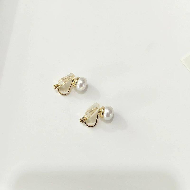 2025 Cherry Blossom Pink Pearl Stud Earrings for Women | Niche Design Ear Clips | High-End Jewelry