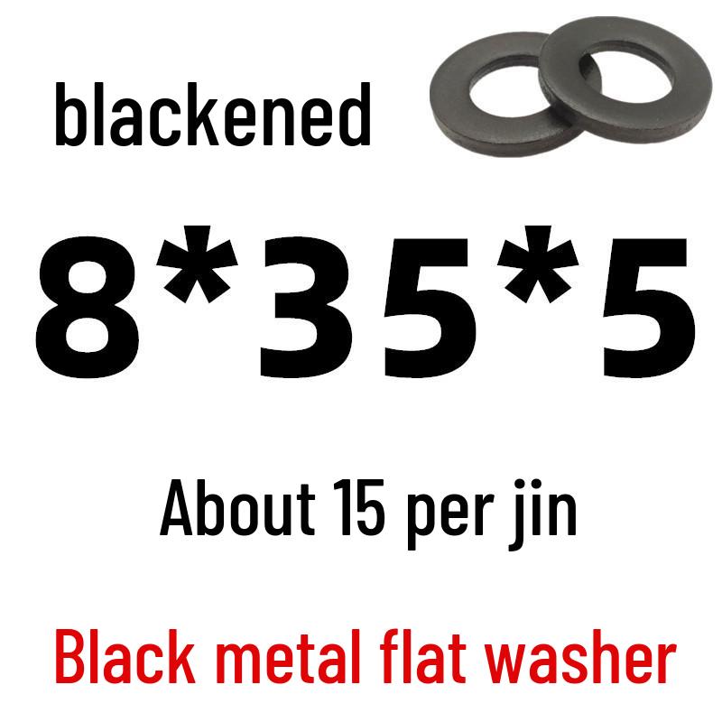 Thickened Black Iron Flat Washer for Screws, Non-standard Round Design