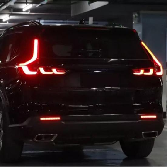 For Honda CRV CR-V -2024 Smoked LED Rear Fog Light Tail Bumper Light Sets
