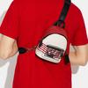 New COACH Disney X Keith Haring Collaboration West Pebbled Leather Backpack Chest Bag Shoulder Bag Mini Unisex White & Red C6910-QBTJG