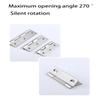 2Pcs Silvery Stainless Steel Hinge Door Connectors Cabinet Door Drawer Accessories Furniture Hinge Hardware Accessories