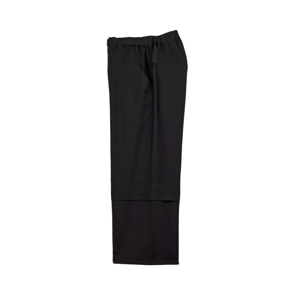 Y-3 Mid-Rise Loose Logo Wide-Leg Casual Pants Men Pants Black JN3704