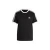 Originals Women's Black White 3-Stripes Crew Neck Short Sleeve T-Shirt IB7407