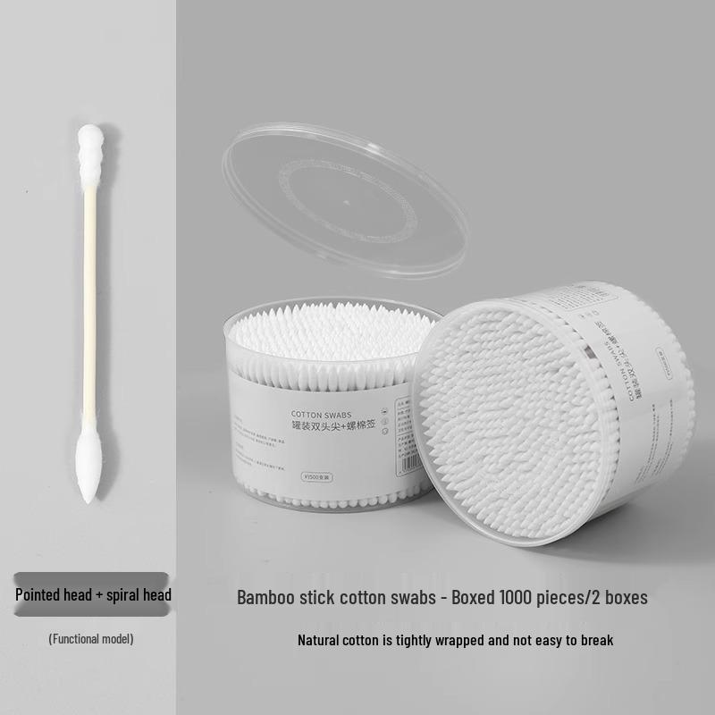 New! Cotton Swabs - Dual-Ended, Disposable, Odorless for Ear Cleaning & Makeup. Boxed.