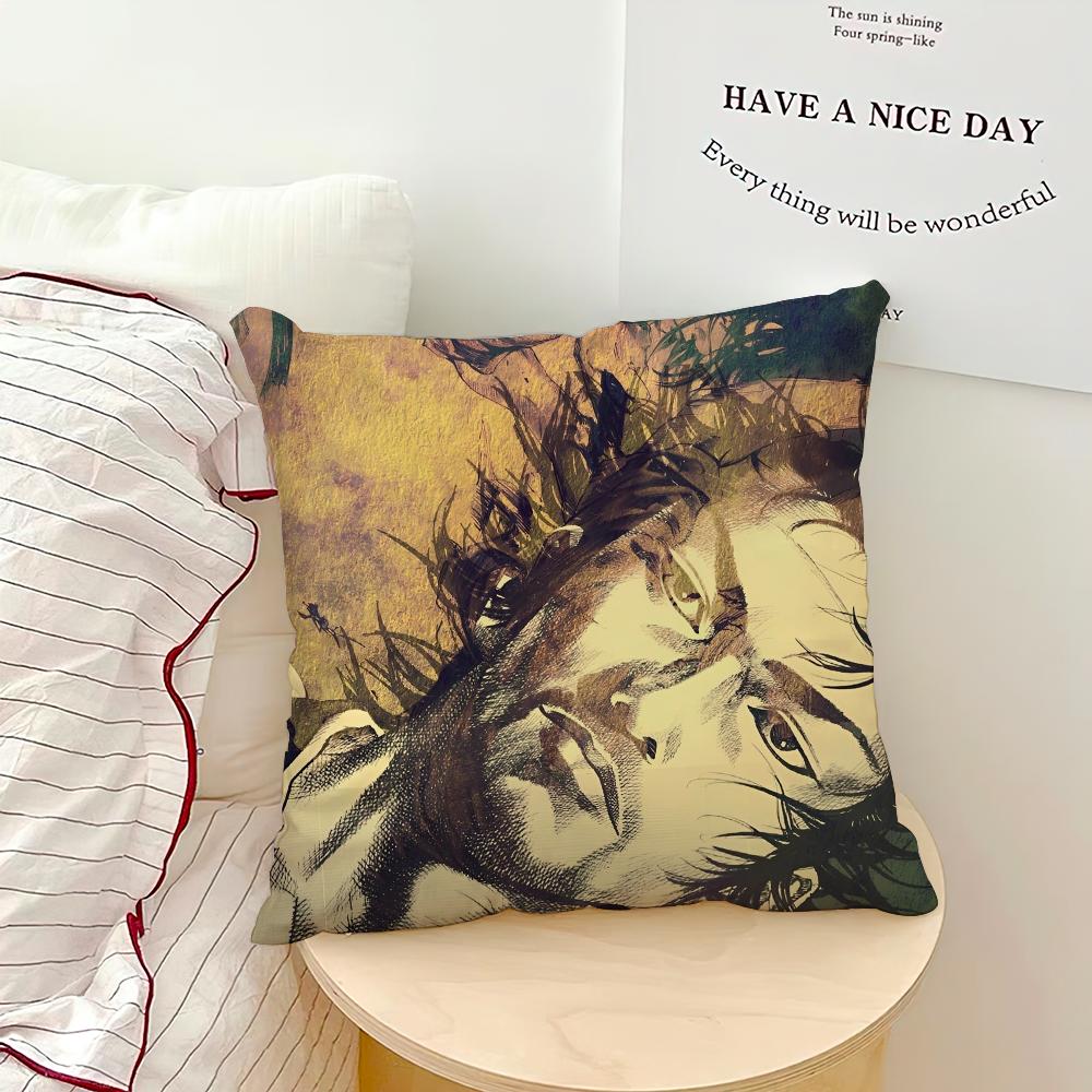 Manga Vagabond Cool Pillow Case Sofa Living Room Bedroom Headboard Backrest Cushion Square Cushion Nap Time