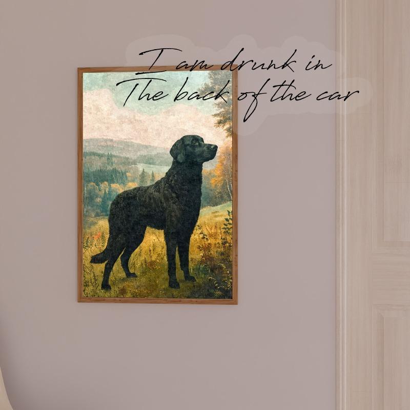 Vintage Dog Oil Paintings Poster Canvas Prints Irish Setter Airedale Terrier Finnish Spitz Dogs Wall Art Decor Family Home Decor