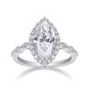 Hip Hop Sterling Silver Ladies Ring, Horse Eye Women's Ring Silver Horse Eye Special Shaped Moissanite Silver Ring Women