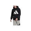 adidas Pakiet Lekkoatletyczny Casualowy Sportowy Pulower z Kapturkiem ze Sznurkiem Męskie Topy Czarny EA0370