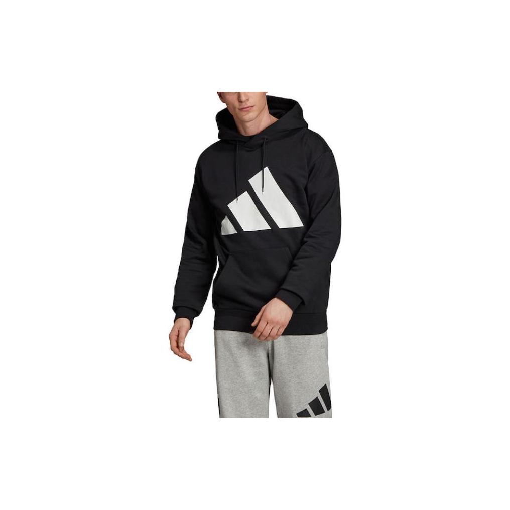 adidas Pakiet Lekkoatletyczny Casualowy Sportowy Pulower z Kapturkiem ze Sznurkiem Męskie Topy Czarny EA0370