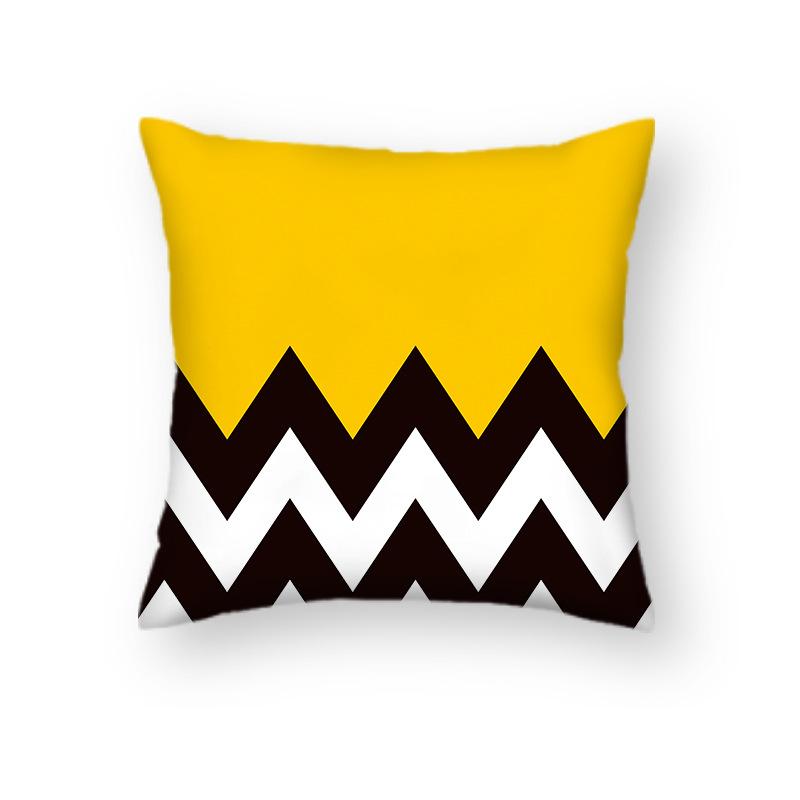 Nordic Ins Style Geometric Cartoon Animal Pillowcase Office Car Cushion Sofa Decoration Pillowcase
