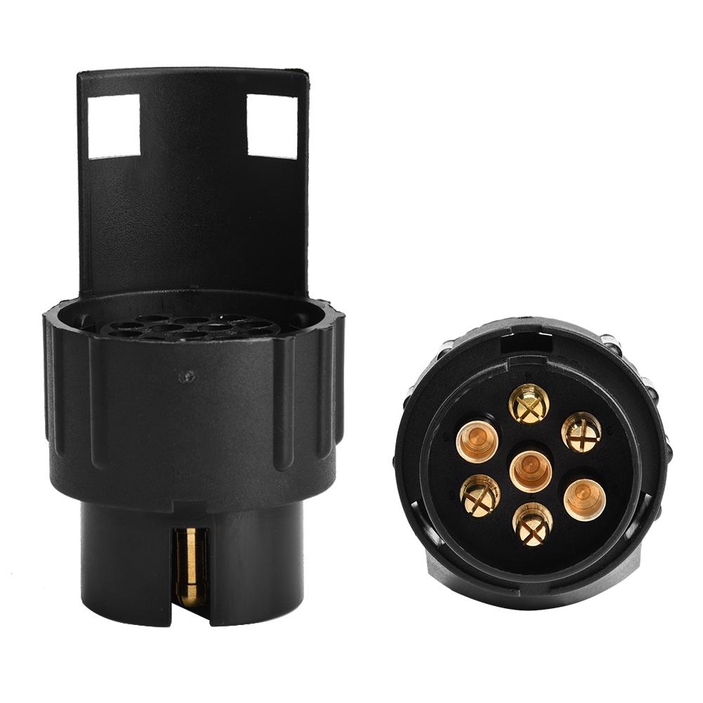 12V 7Pin To 13Pin N&S Trailer Socket Adapter Plug Converter Connector for Trailer Caravan