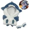 20cm Cotton Doll Clothes Shark Hoodies Cartoon Animal Coat Plush Doll Stuffed Figure Doll Changing Dressing Game Playing Gifts