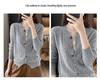 Women's 100% Pure Wool Cable Knit Cardigan with Heart Buttons, Round Neck, and Long Sleeves