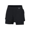 2-In-1 Running Fitness Mid-Rise Drawstring Shorts Women Shorts Black AQ5421-010