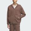 Adidas Men's Sports Casual Hoodie Layered Earth Brown Jacket
