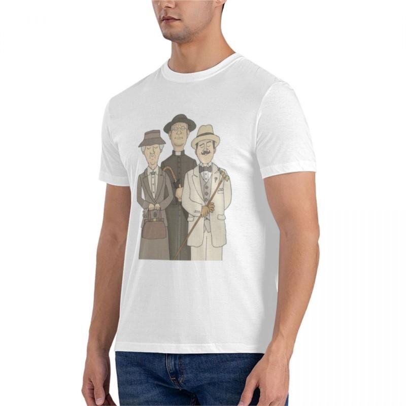 brand men cotton t-shirt Poirot, Marple and Father Brown Classic T-Shirt t shirts for men cotton mens t shirts casual stylish