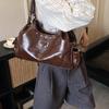 Faux Leather Hobo Bag Women Fashion Shoulder Bag With Stud Detail Soft Texture Handbag Everyday Use