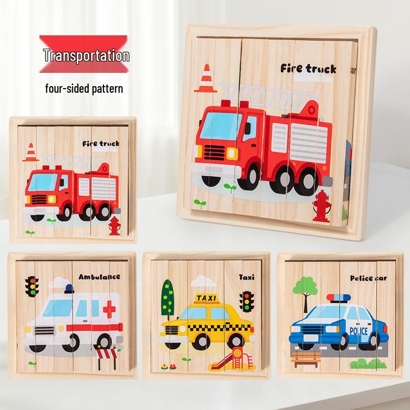 Early Childhood Wooden 3D Animal Puzzle & Cognition Board Toy